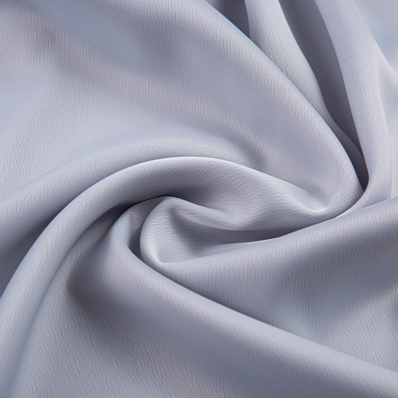 HY228 190GSM Ant Crepe Satin, Áo sơ mi lụa Ant cỡ vừa Vải xám thời trang