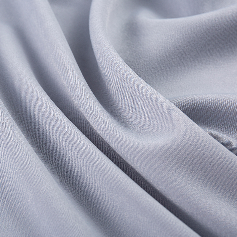 HY275 Vải nhung hoa băng tổng hợp Polyester-Spandex màu xám