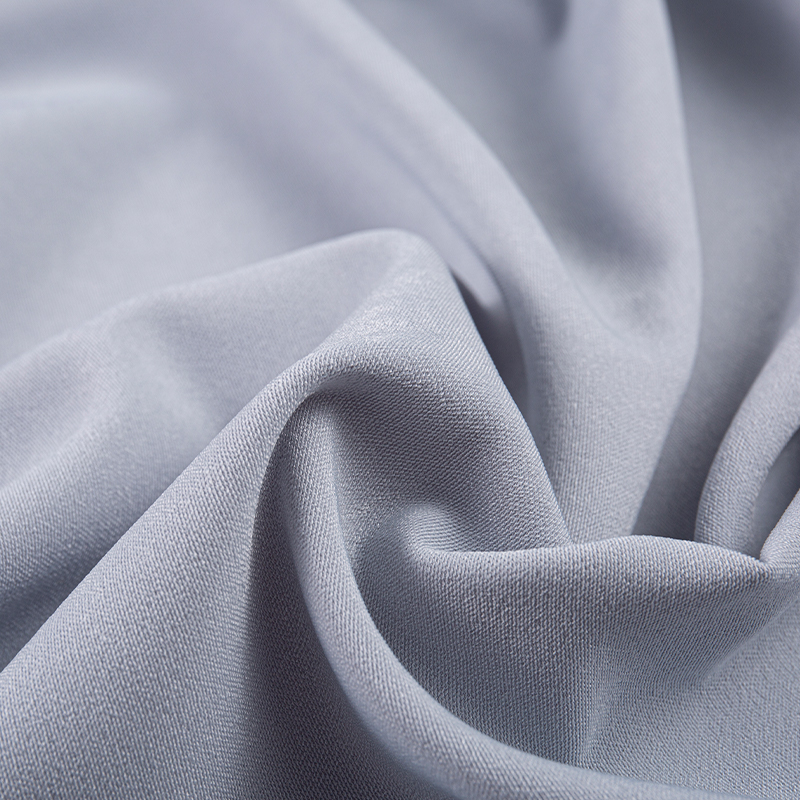 HY275 Vải nhung hoa băng tổng hợp Polyester-Spandex màu xám
